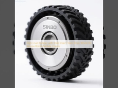 उच्च भार वाले रबर के साथ स्टील डालें ट्रैक ड्राइव व्हील सेवा के लिए रोबोट मोबाइल चेसिस