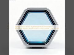 विस्फोट प्रतिरोधी रोबोट उच्च तापमान प्रतिरोधी लेंस खतरनाक वातावरण के लिए सुरक्षा खिड़की ऑप्टिकल ग्लास