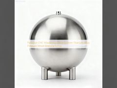 सटीक सीएनसी मशीनिंग चीन कस्टम टाइटेनियम मिश्र धातु प्रेशर वेसल निर्माण