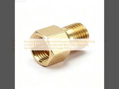 प्रेशर गेज कॉपर जॉइंट सटीक सीएनसी मशीनिंग चीन कस्टम कॉपर अलॉय कंडक्टिव ब्लॉक सीएनसी मशीनिंग सेवाएं सटीक प्रेशर गेज फिटिंग